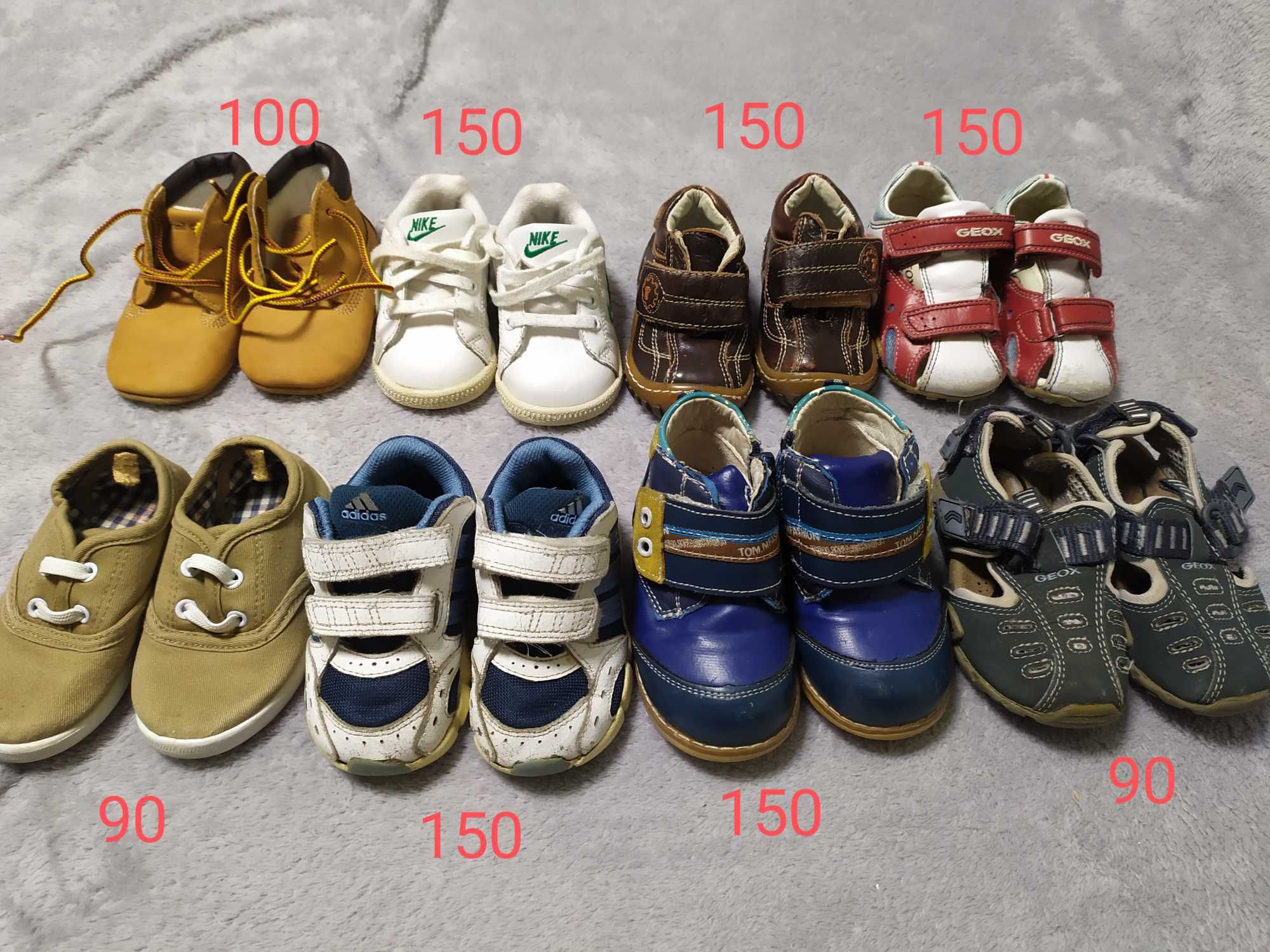 Кросівки, сандалі 19, 21 Geox, Timberland, Nike, Adidas, кроссовки