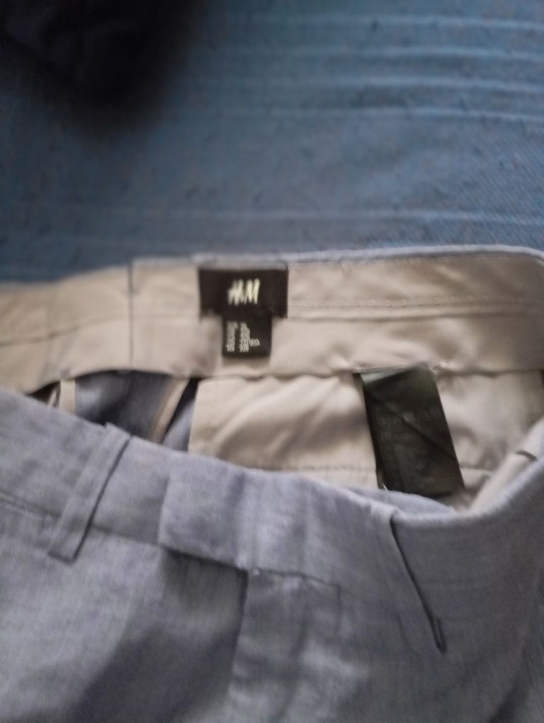 Fato H&M linho azul