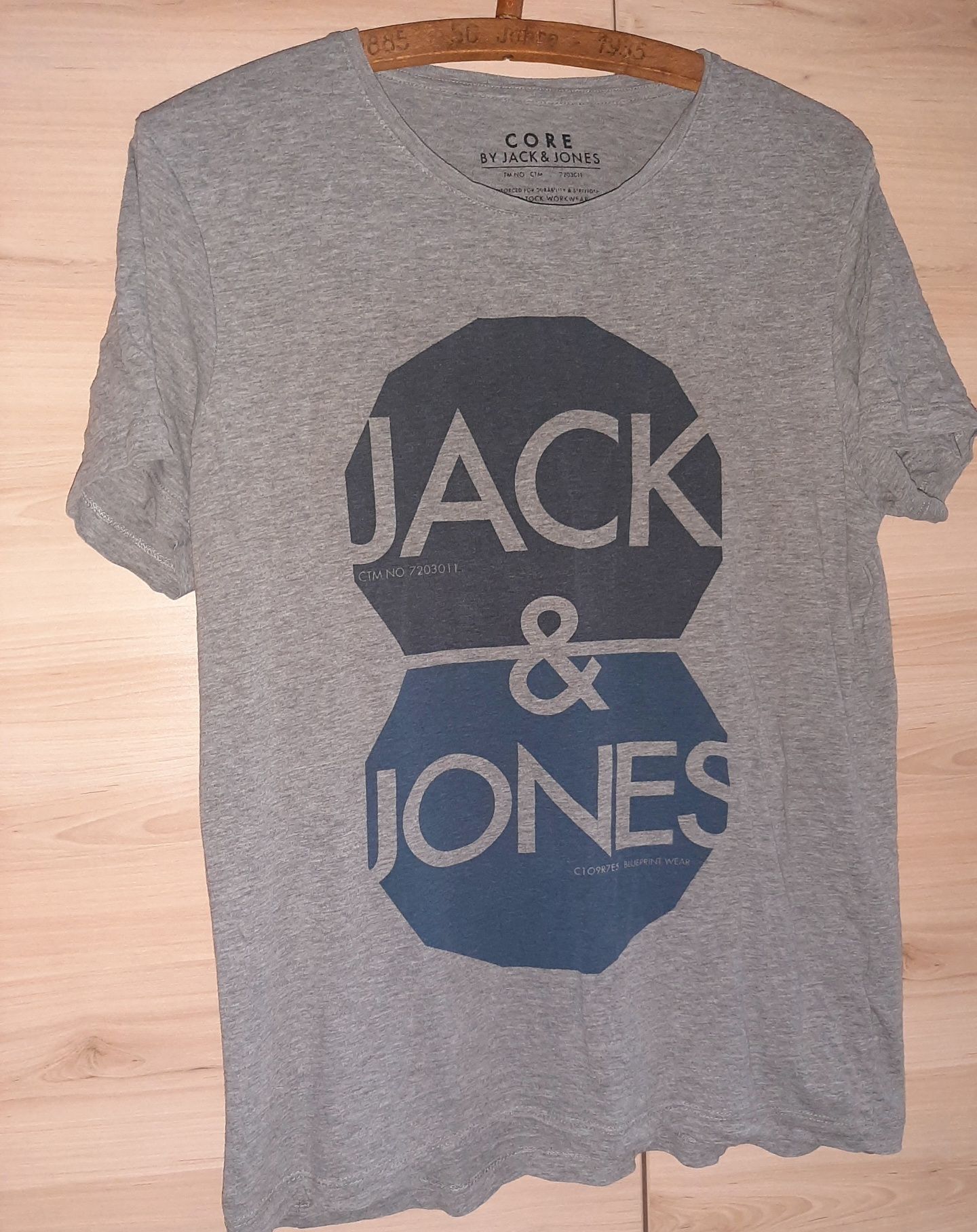 r. M Jack & Jones Szary t-shirt