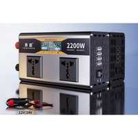 Інвертор перетворювач напруги 2200W 12V - 220V з РК дисплеєм