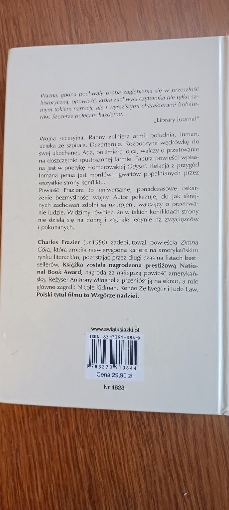 Sfilmowane Powieŝci.  Człowiek Ringu.  Zniewolony.  Zimna Góra. Świetn