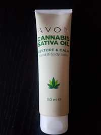 Avon Cannabis Sativa Oil kojący balsam do ciała rąk olejek konopny