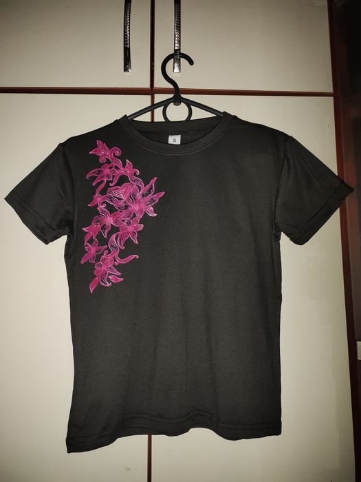 Футболка топ у2к з принтом на спині