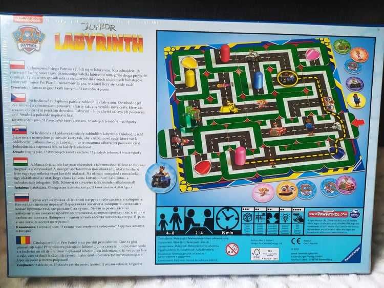 Gra Labirynt Psi Patrol Junior 4+ Ravensburger