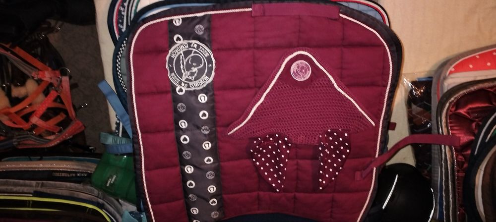 Komplet eskadron nici burgundy full dl