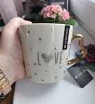 Piękny Kubek Ambition Love. Porcelana. Inkrustowany.Hand Made