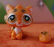 Littlest Pet Shop, LPS - figurka kot, tygrys #905 HASBRO