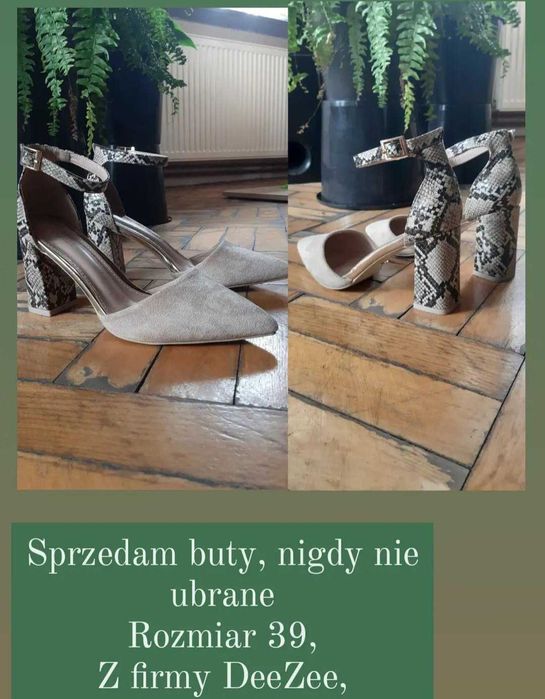 Nowe buty marki deezee na słupku