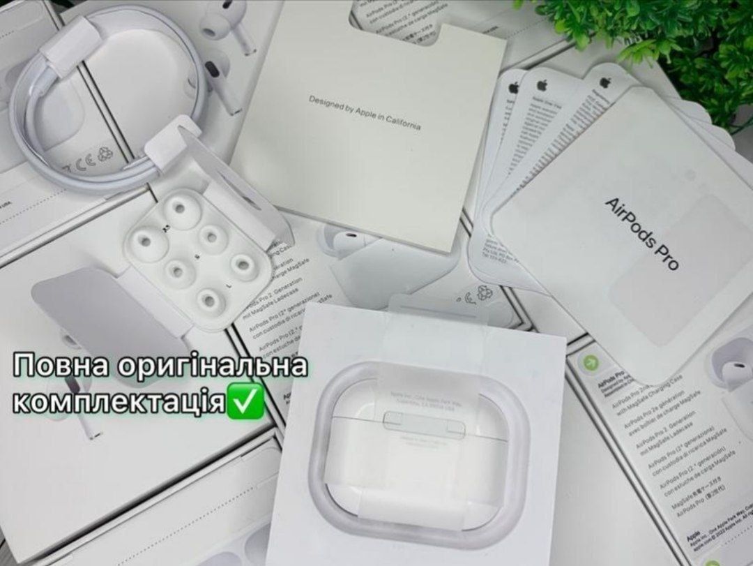 Airpods pro 2,чіп airoha lux якість 1:1 бездротові навушники