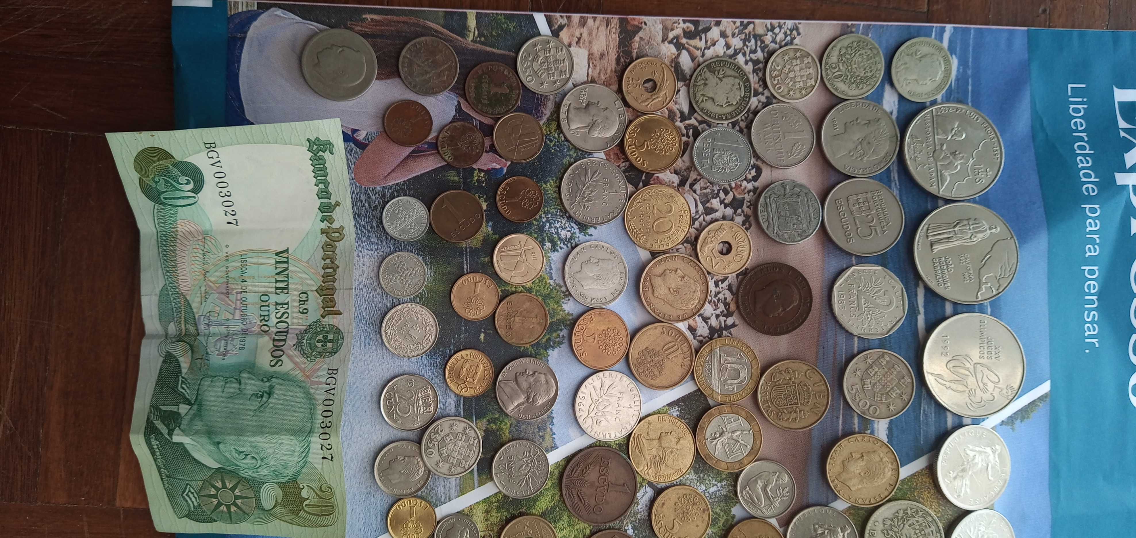 Coleção moedas+ nota 380€