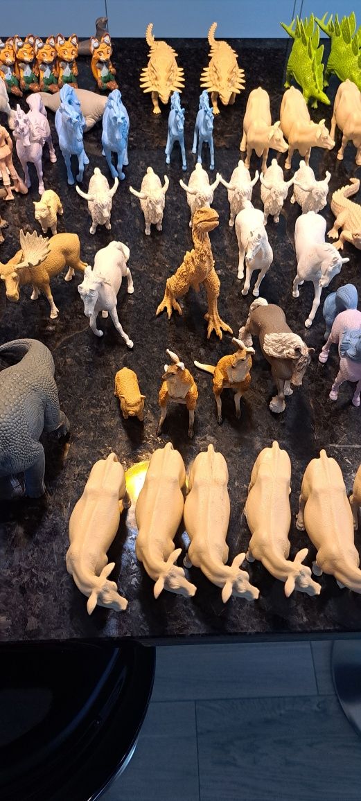 Coleção de animais schleich bonecos