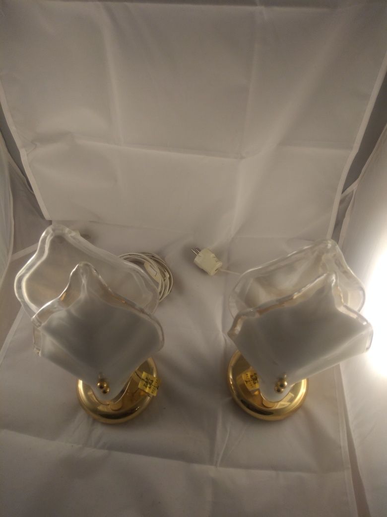 Stare Lampa nocna Made in Sweden,Gold plated 24k