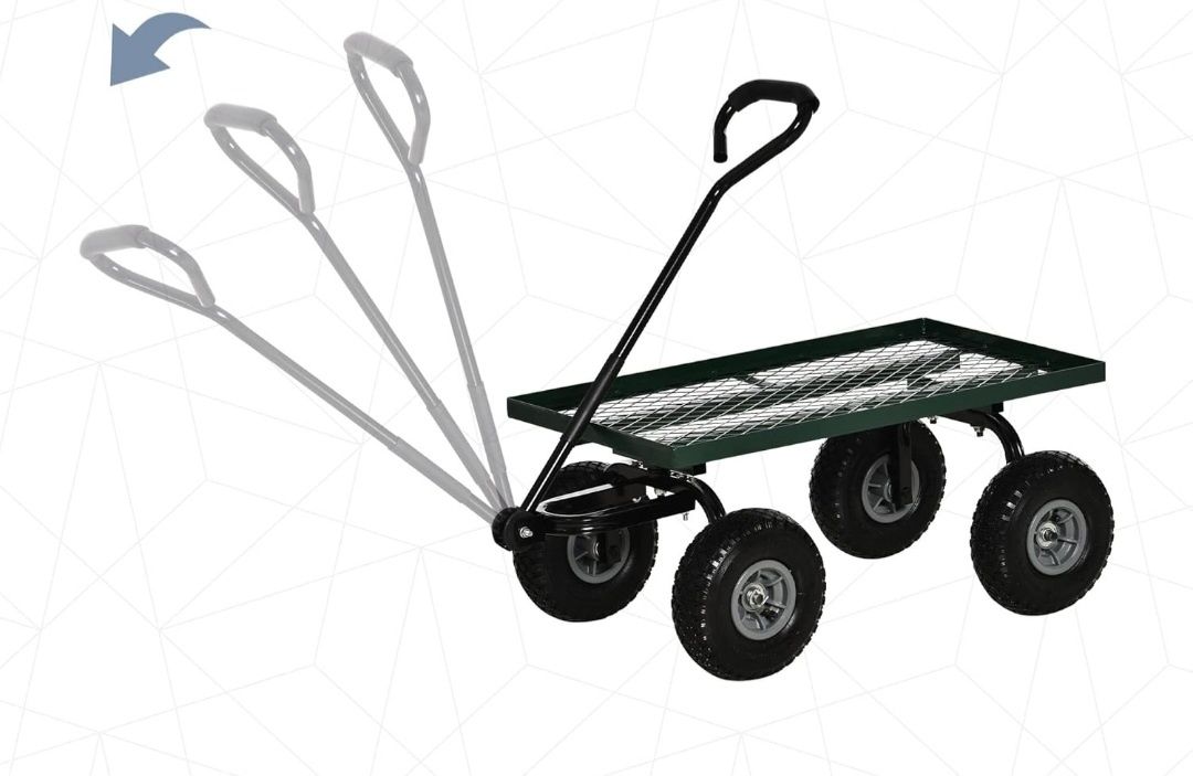 Wózek transpprtowy magazynowy ogrodowy max 150kg 94x48cm