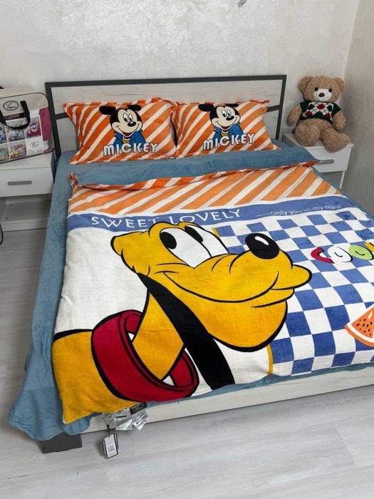 На подарунок! СТІЧ Дитяча велюрова постільна білизна плюшевая постель