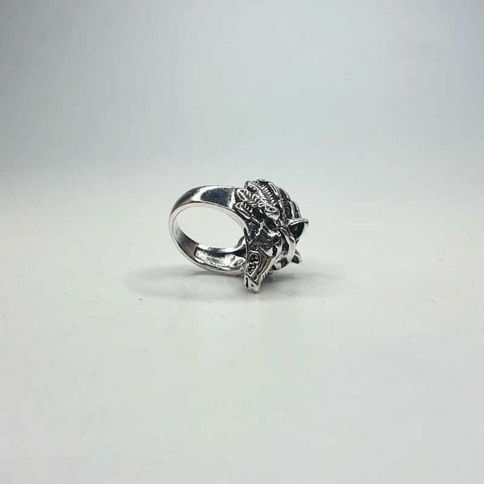 Sygnet pierścionek ring obrączka wilk srebrny