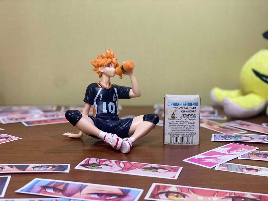 НОВА аніме-фігурка Хіната Шьойо — Haikyuu!! Волейбол! + Три наліпки