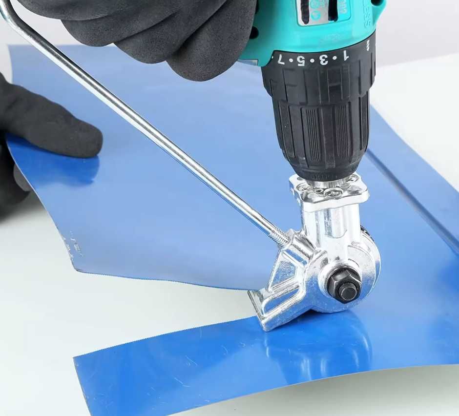 Adapter przystawka do cięcia blachy na wiertarkę wkrętarkę