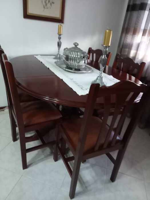 Mesa sala madeira maciça