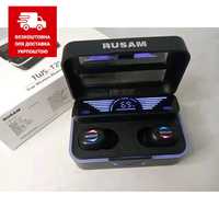 Навушники бездротові RUSAM T25 Black з функцією Power Bank