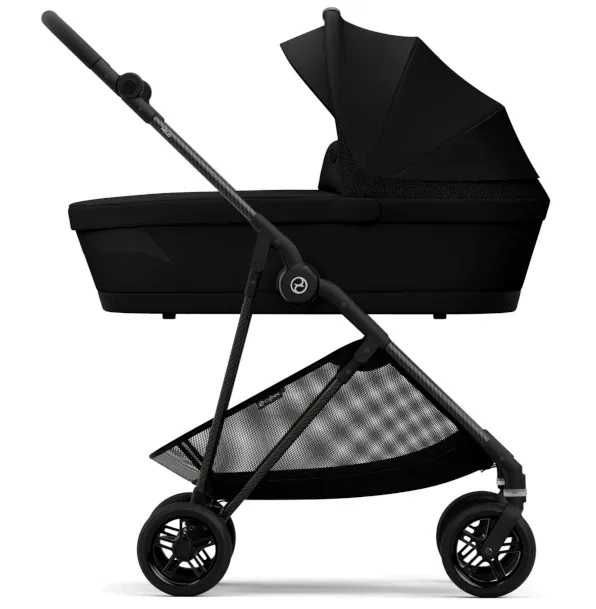 Cybex Melio Carbon Wózek Spacerowy +Gondola GRATIS 2w1 Deep Black NOWE