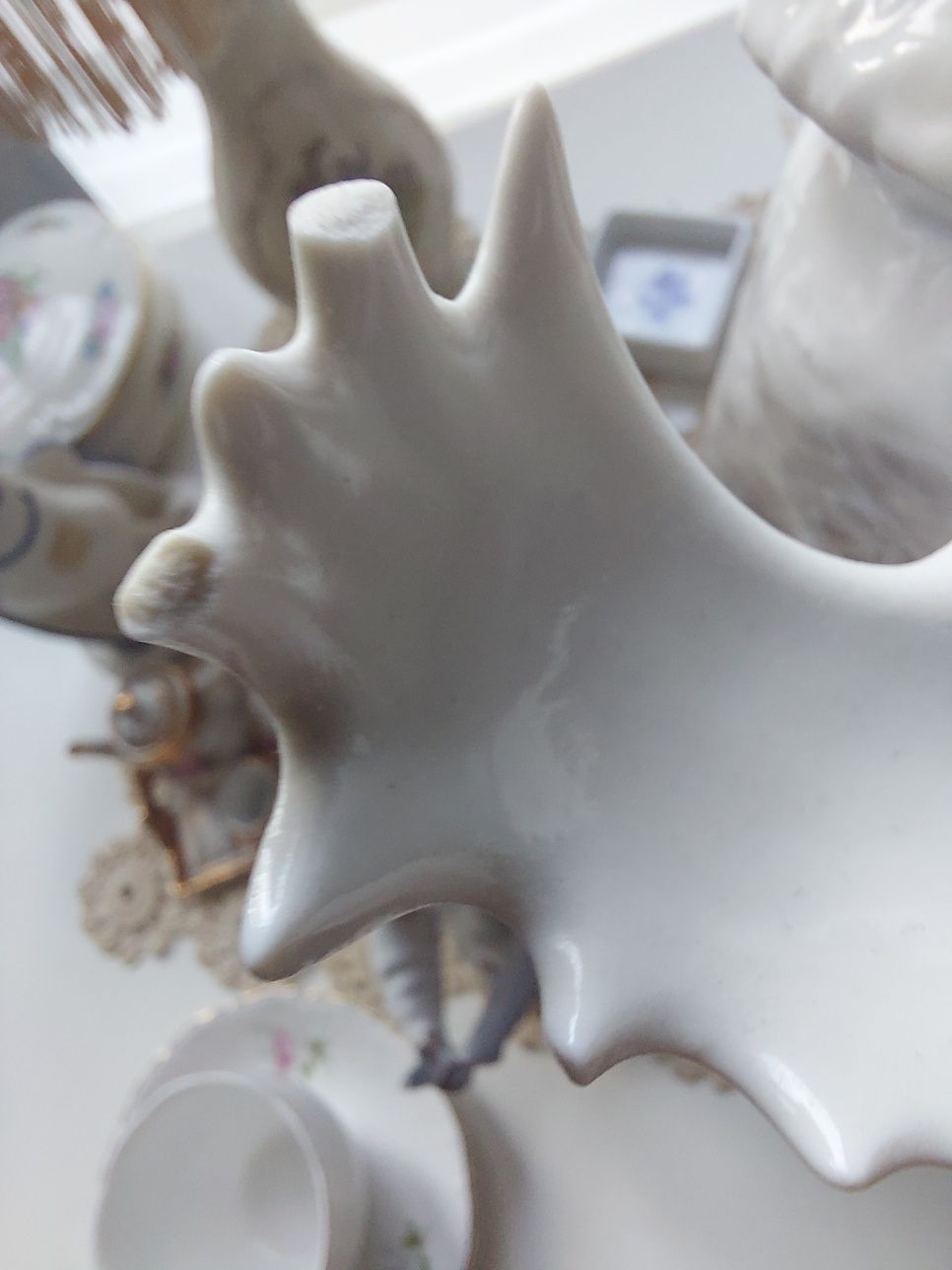 Łomonosow,  łoś 36cm  , figurka porcelana łomonosov