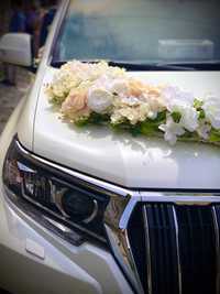 Весільний кортеж TOYOTA prado. Авто на свадьбу. Весільне авто.