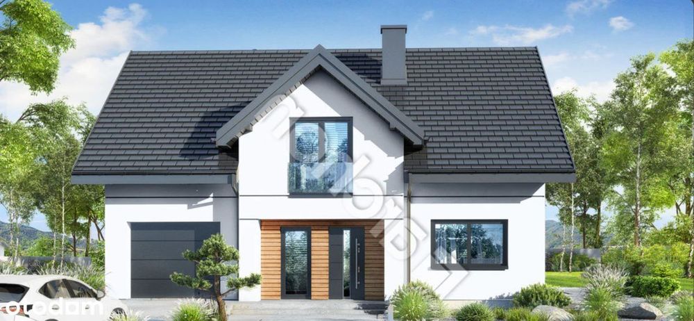 Dom na 10arowej działce przy lesie.