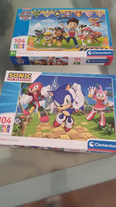 Conjunto de dois puzzles 6 anos Clementoni