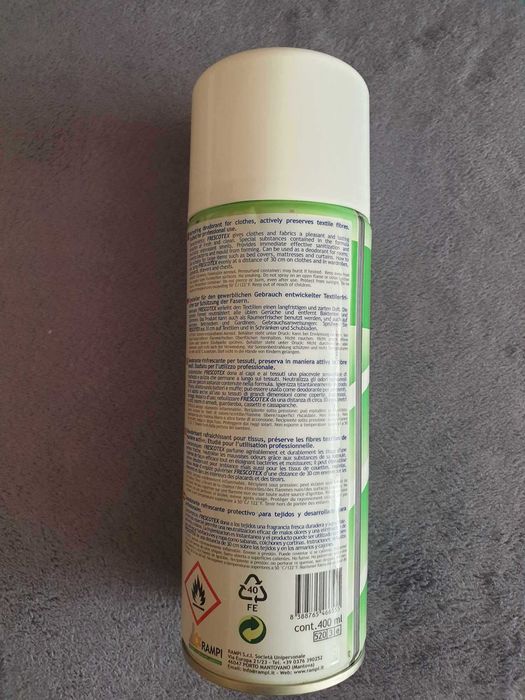 Profesjonalny dezodorant odświeżający i konserwujący tkaniny