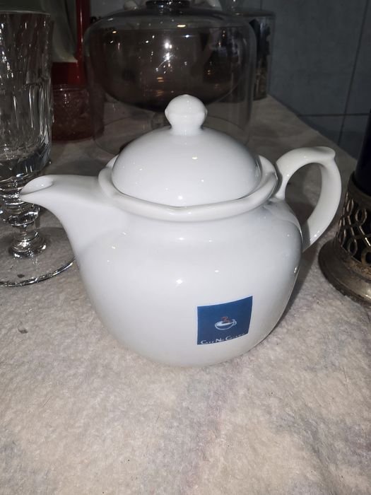 Prato + bule  vista alegre