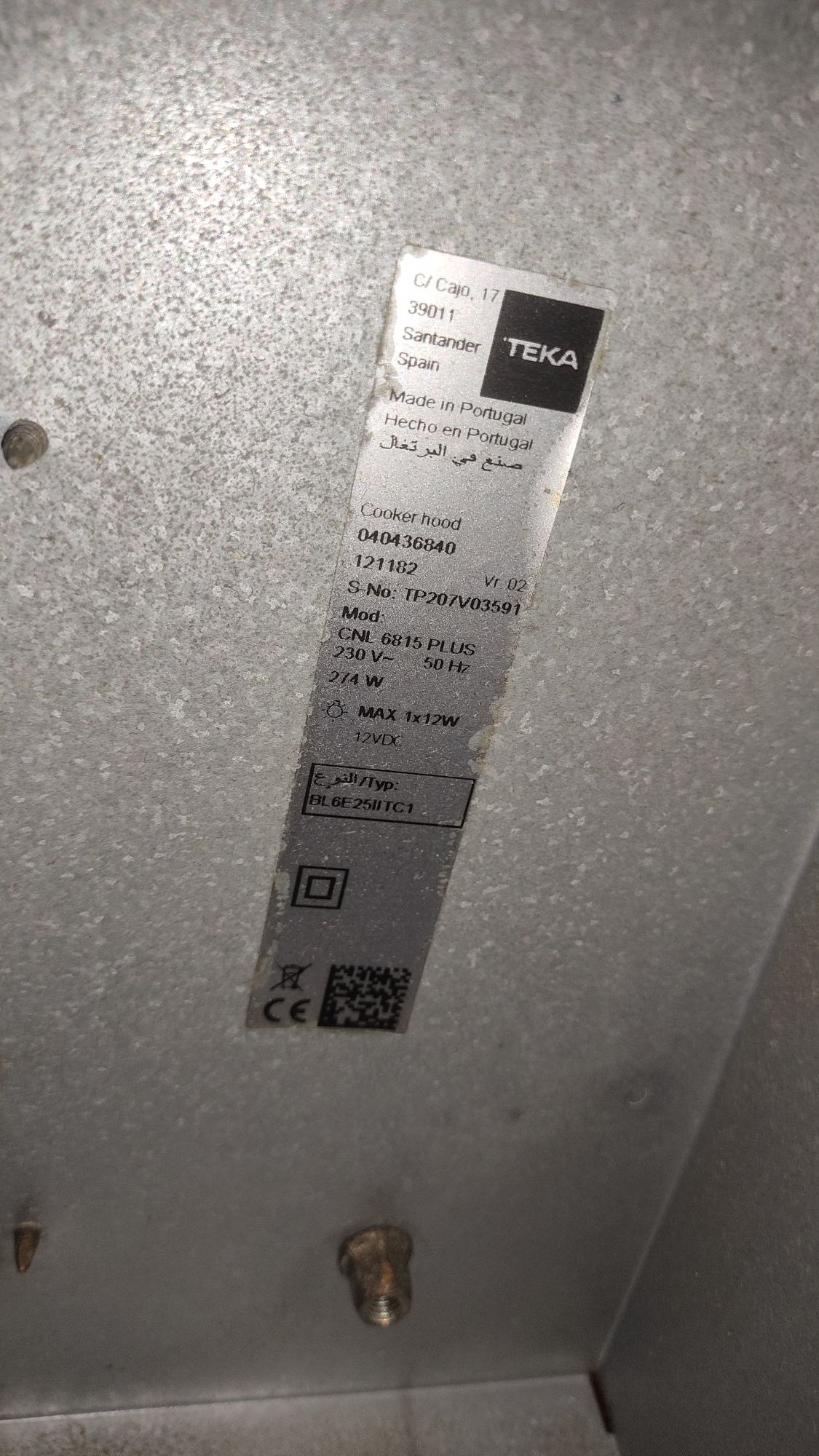 Exaustor Teka 6815 Plus
