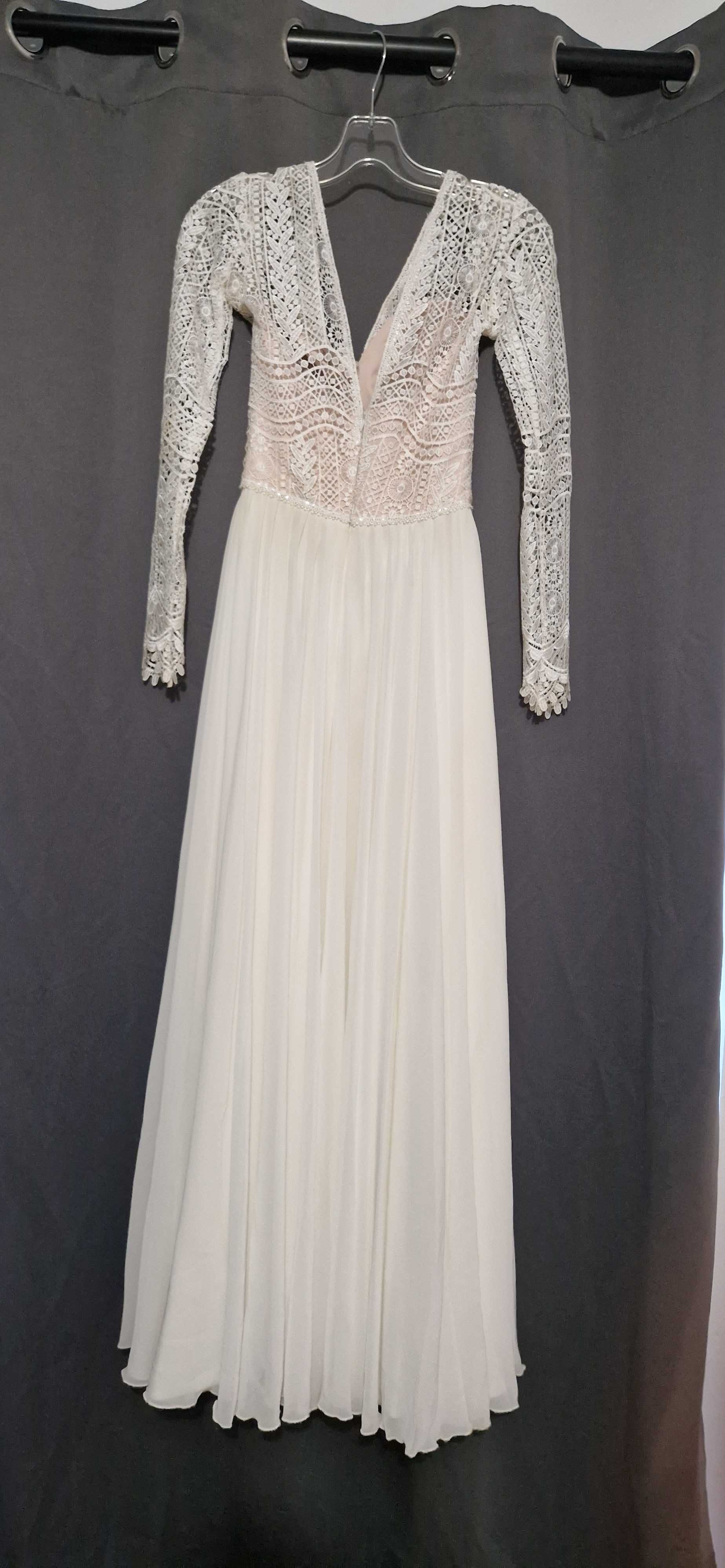 Suknia ślubna boho rozmiar XS/S