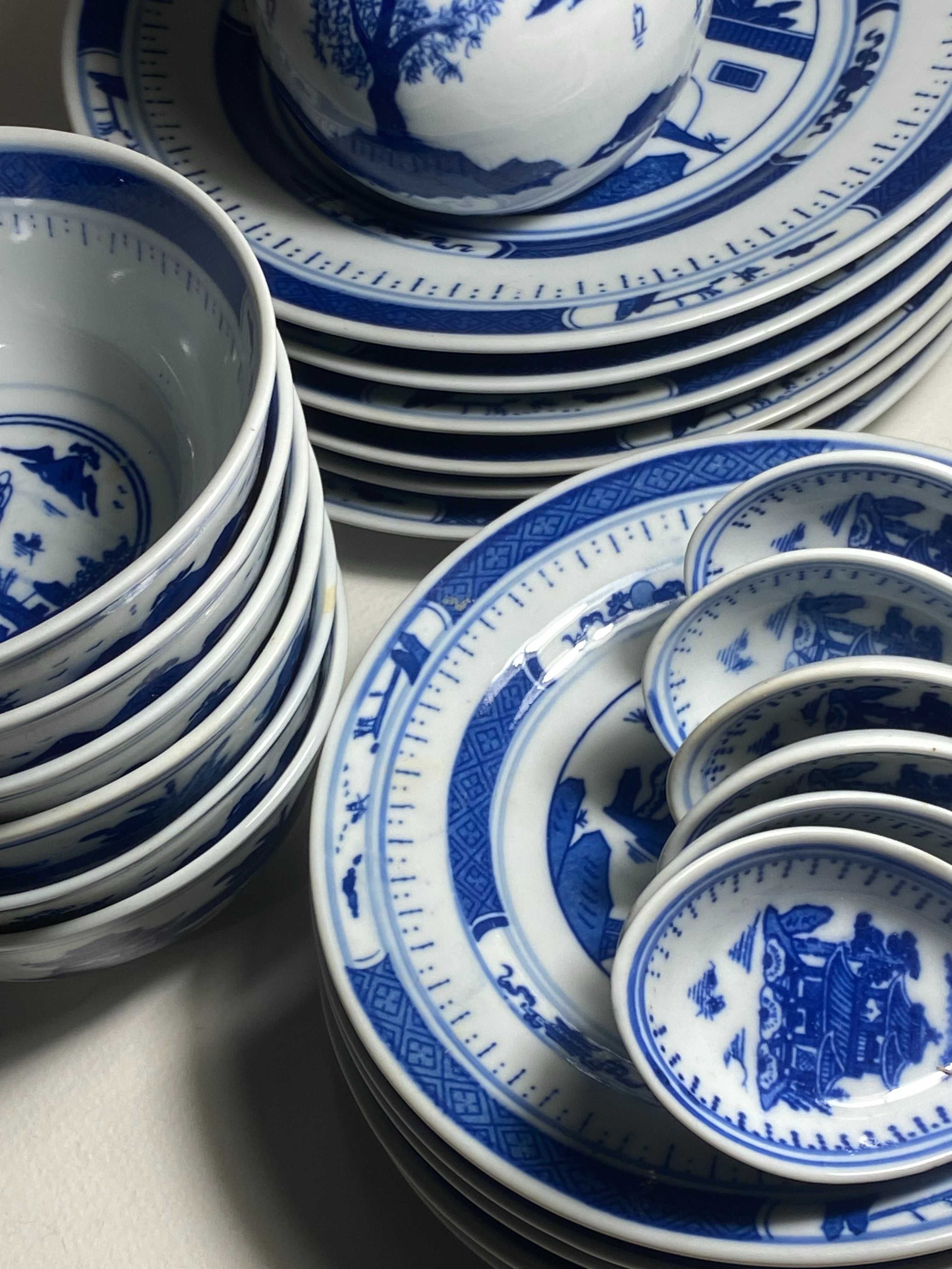 Serwis obiadowy z porcelany ryżowej Jing De Zhen made in china