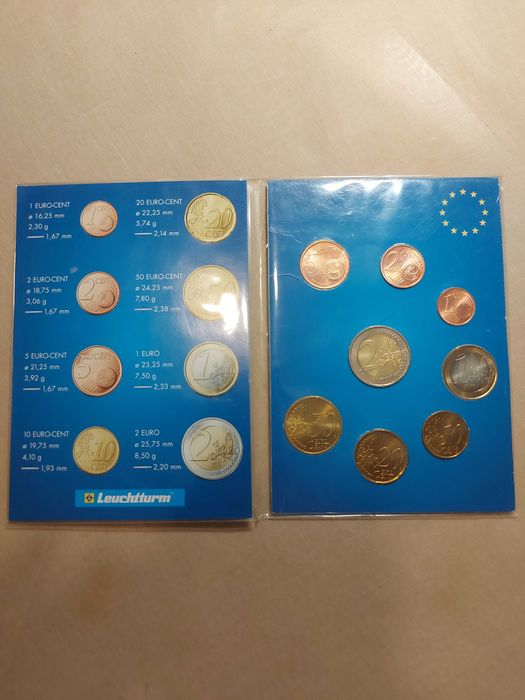 Conjunto moedas Euro Portugal 2004 FDC (Flor de Cunho)