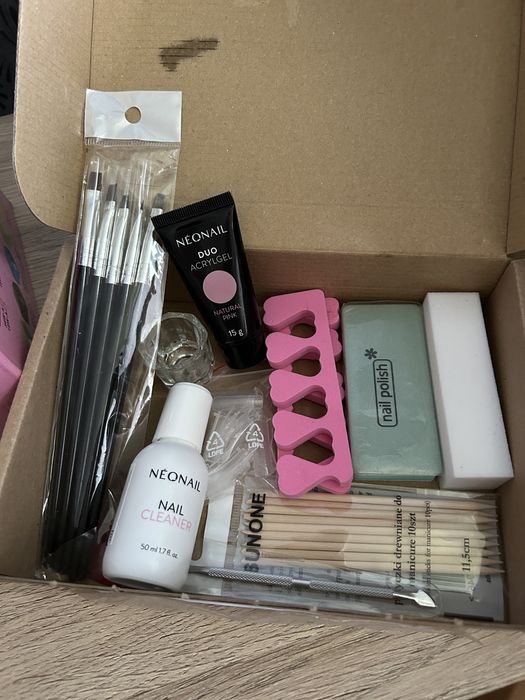 Zestaw do paznokci akrylożel + lampa UV LED+CCFL 36W