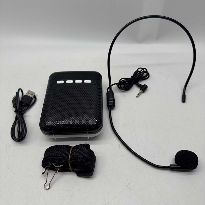 KINIZUXI Przenośny wzmacniacz głosowy 2400 mAh mikrofonem przewodowym
