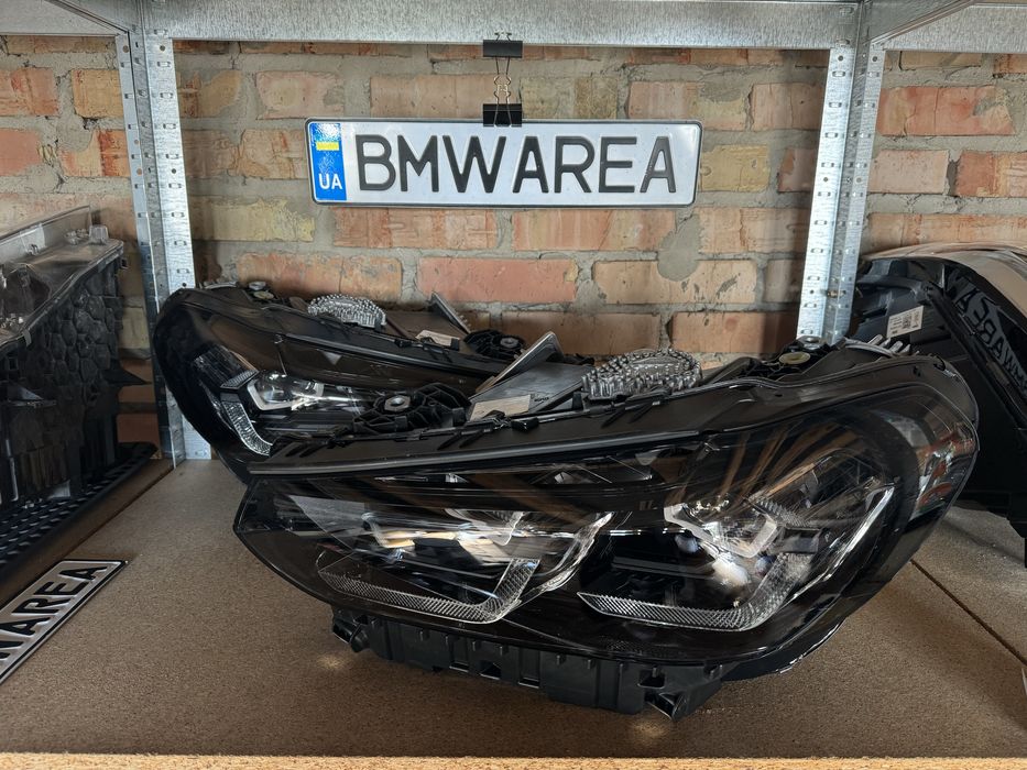 Фари bmw g01 g02 x3 x4 lci adaptive led shadow line