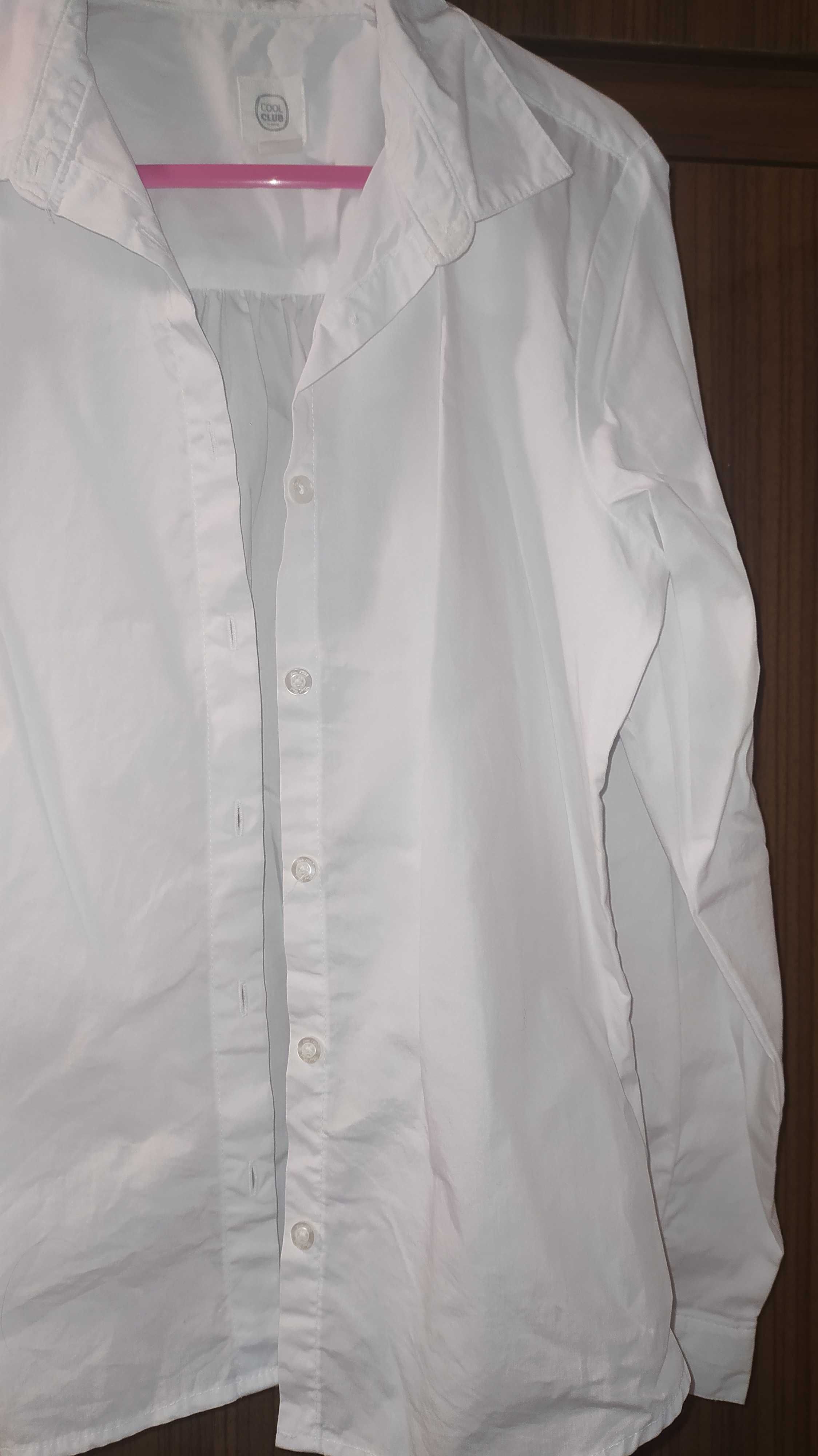 Bluzka, koszulka biała dla dziewczynki 146 SMYK+ GRATIS