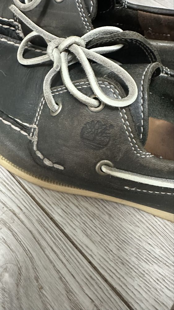 Мокасини timberland туфлі шкіряні 40 чоловічі топсайдери 25 см