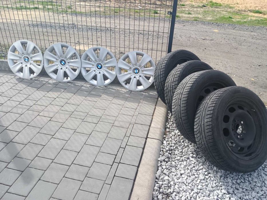 Opony  zimowe z kołpakami r.16