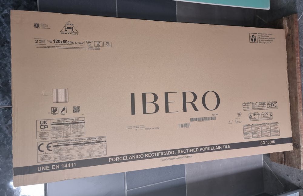 Płytki ceramiczne dekoracyjne rektyfikowane Ibero Artwood Ribbon Natur