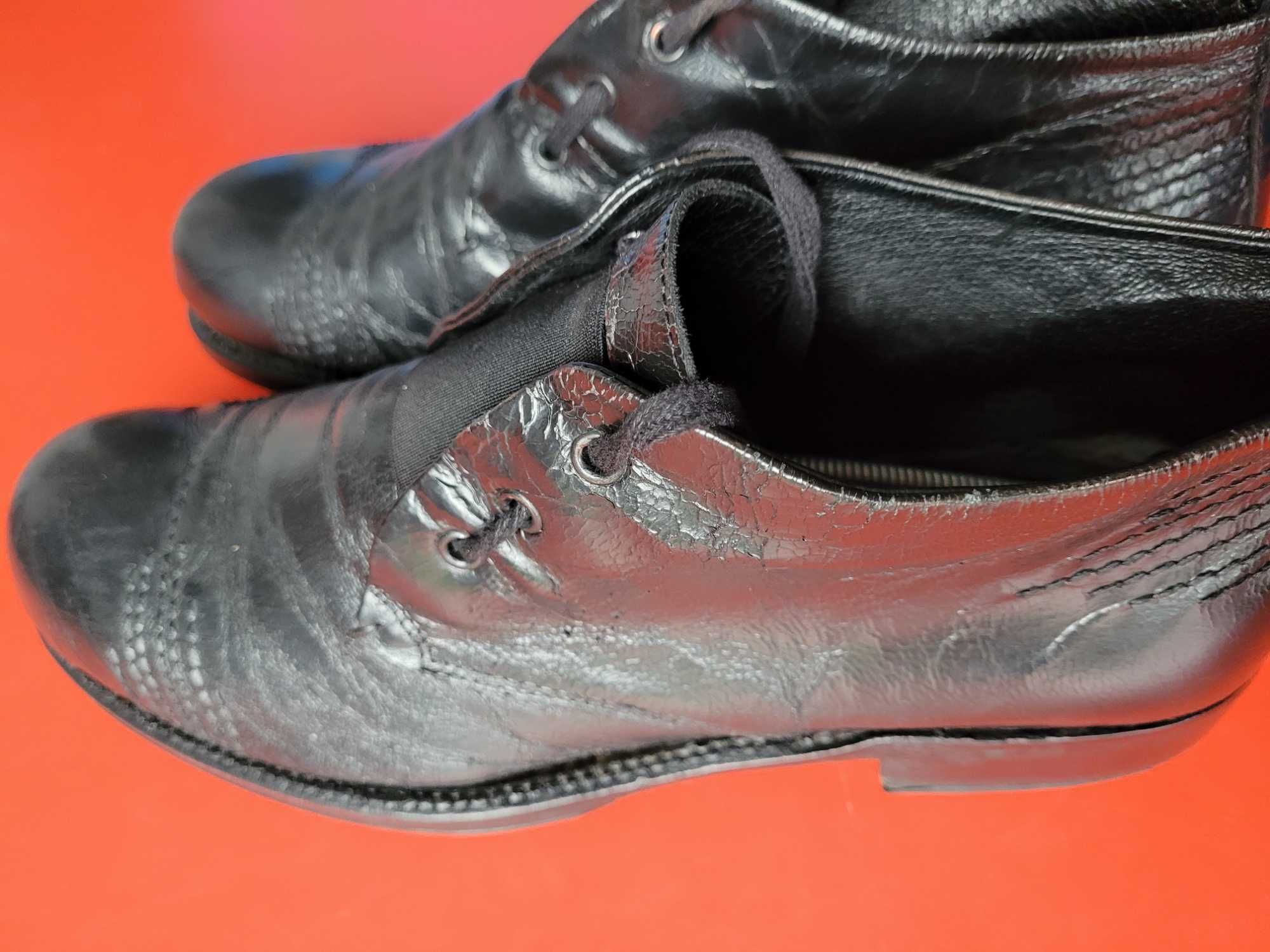 czarne buty skórzane Prima moda, rozmiar 44