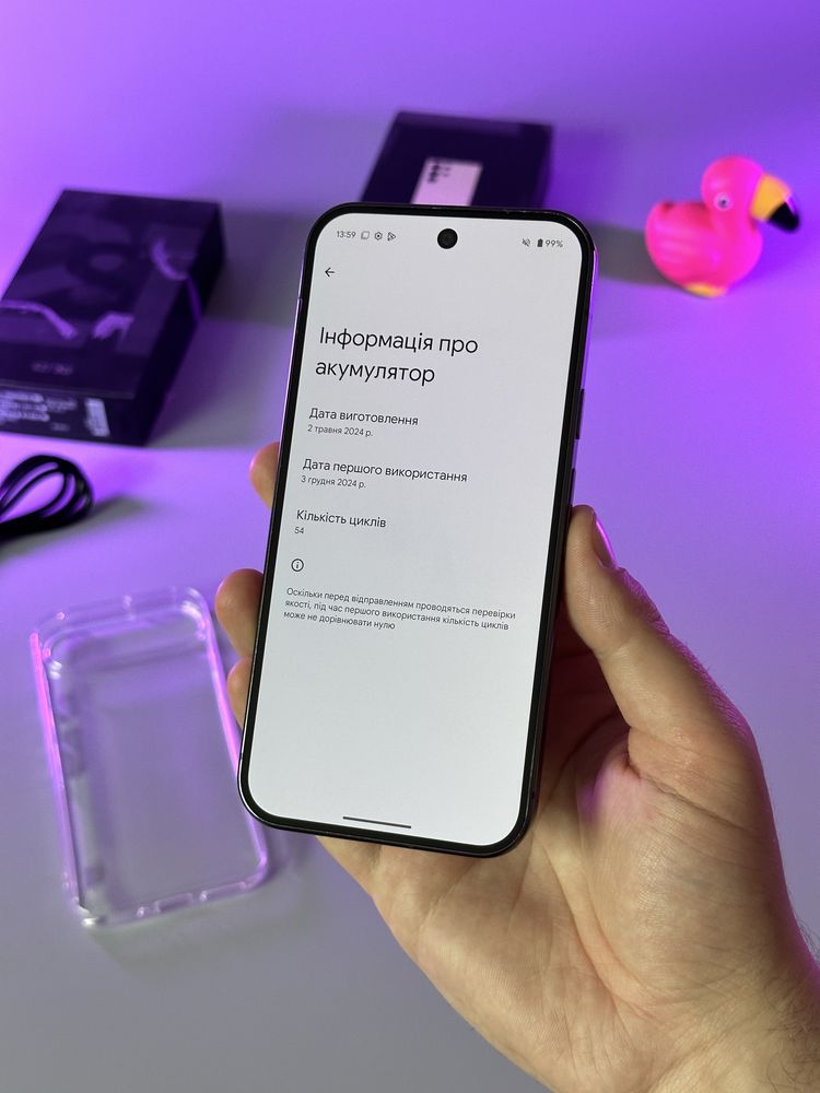 53 цикли Google pixel 9 pro 16 128 obsidian