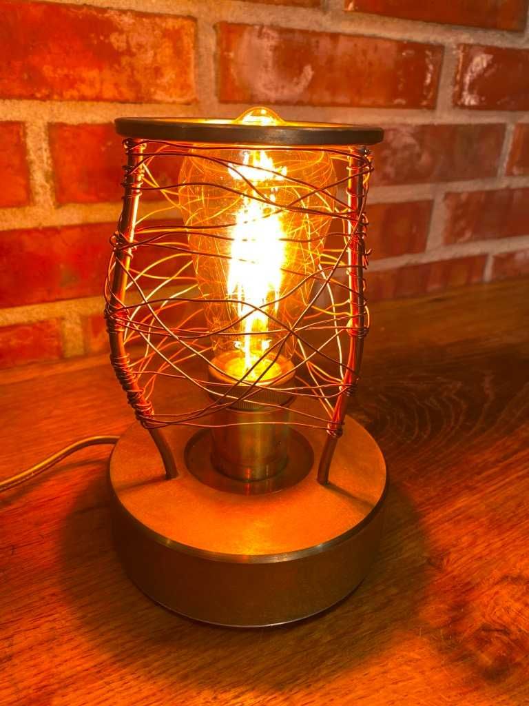 Lampa handmade, industrialna, retro, antyk.