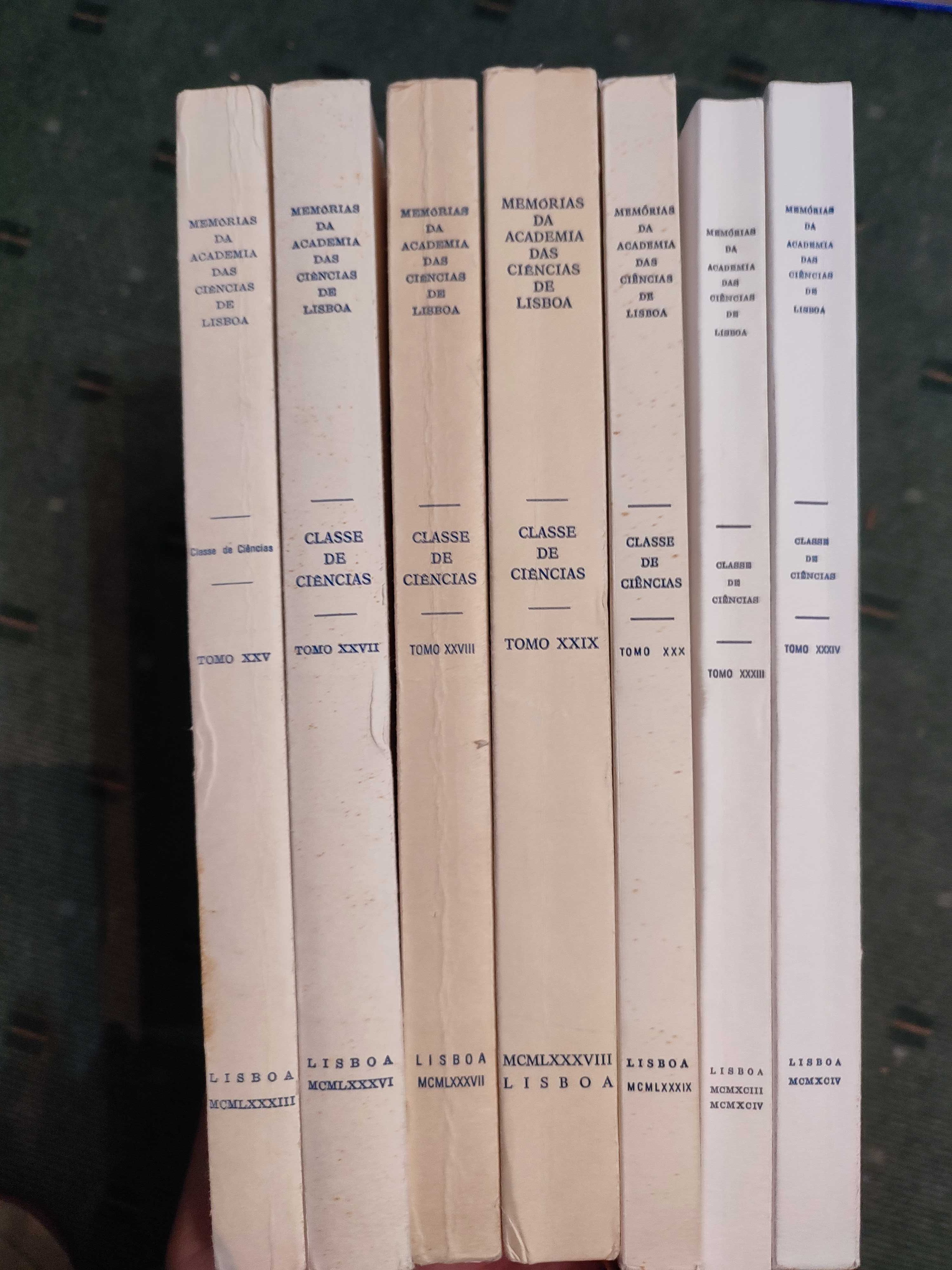 Memórias da Academia das Ciências de Lisboa - 7 volumes