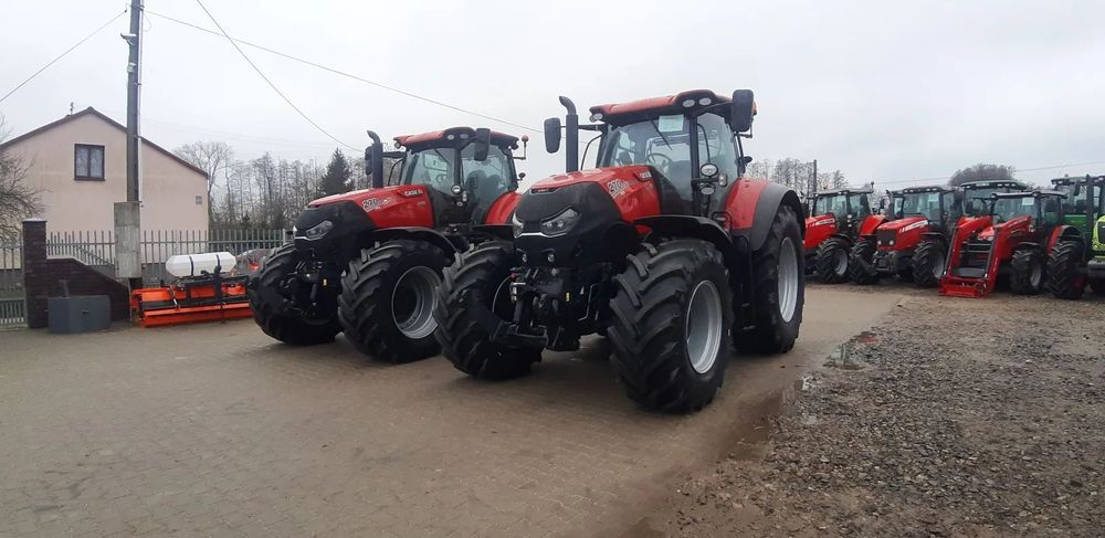 Case IH Optum 270 AFS CVX  przedni TUZ, amortyzacja osi i kabiny, pneumatyka