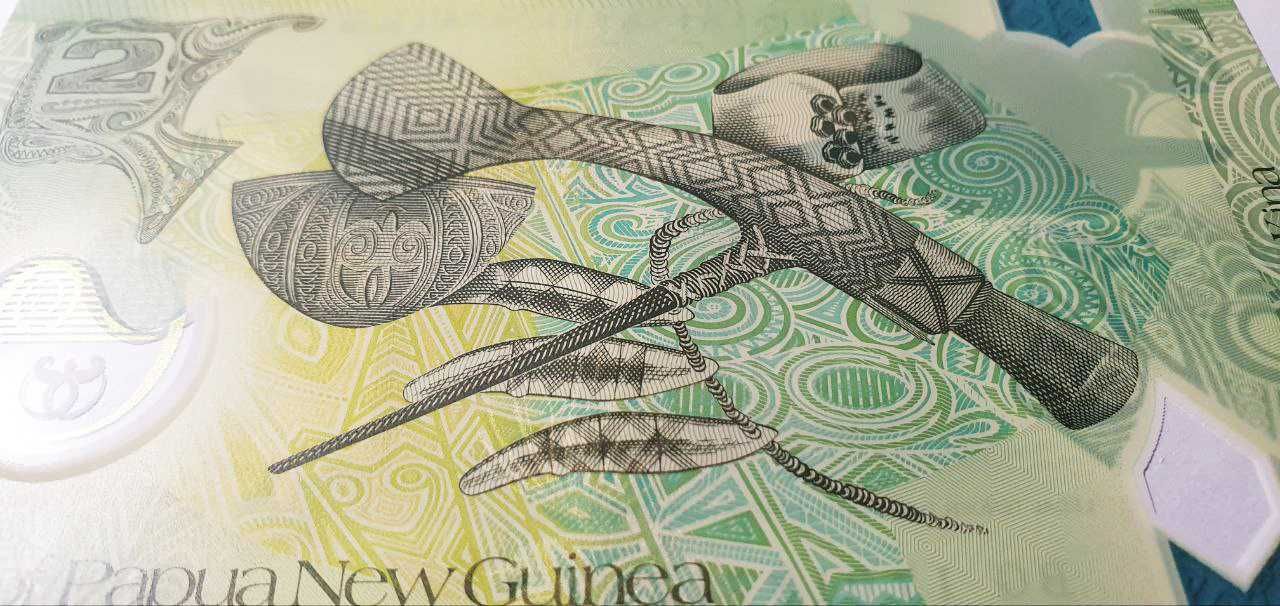 Папуа Новая Гвинея 2 и 20 кина. Две банкноты UNC