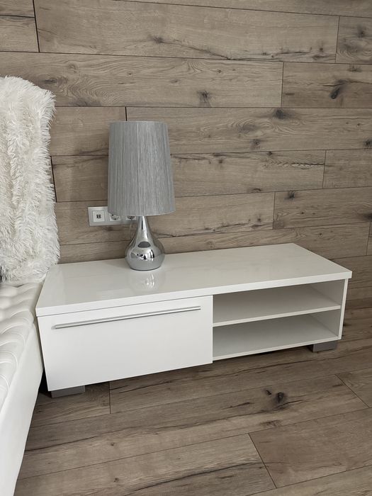 Тумба белый глянец 120/45 h-37,5см