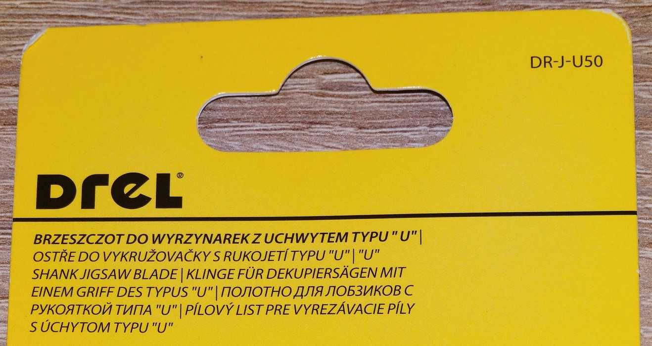 Brzeszczoty do wyrzynarki z uchwytem typu U zestaw 5 szt. DREL