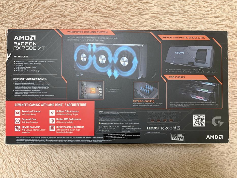 Gigabyte RX 7600XT 16 Gb